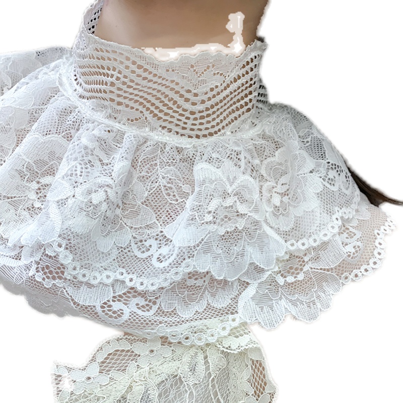 THE NEW VERSATILE STAND-UP COLLAR LACE LACE A FAKE COLLAR UNDERNEATH