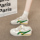 Женская обувь Net celebrity Forrest shoes, новинка 2025 года, размер 34, дышащая парусиновая обувь на одной педали, универсальная спортивная обувь для бега на плоской подошве mini 4