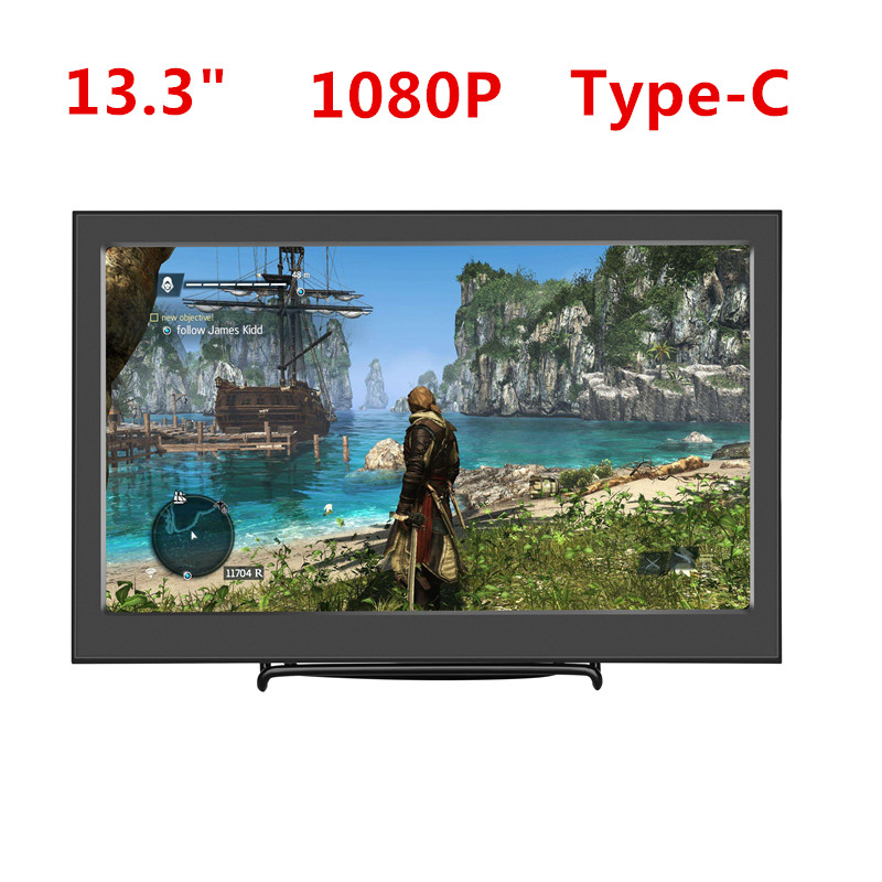 13.3인치 모니터 TYPEC PS4|XBOX| HDMI 1080P 모니터링 게임 MICRO USB5V