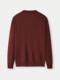 Hailan Home Soft Long Sleeve Knitted Sweater 2025 Autumn New Round Neck Pullover Solid Color Sweater for Men