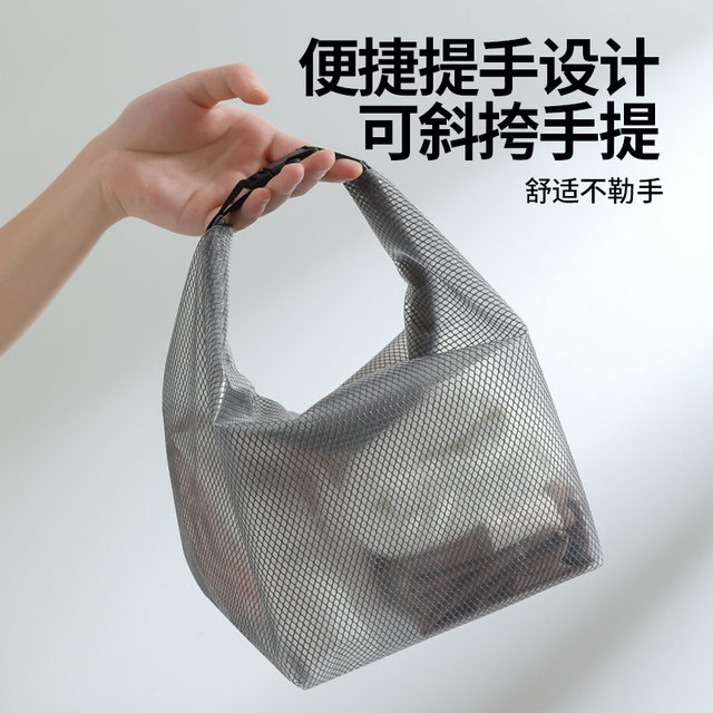 Large capacity storage bag brand quality high-value shopping bag snap button portable toiletry bag makeup bag waterproof