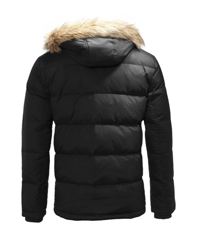 GIORDANO DOWN JACKET MENS WINTER MENS EMBOSSED SIMPLE DETACHABLE HAT THICK STAND UP COLLAR JACKET 01071608