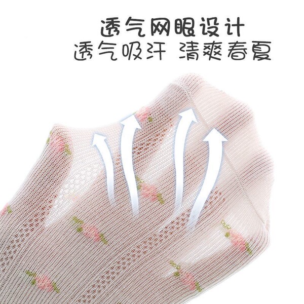 女童袜子夏季薄款网眼透气儿童短袜女孩夏天卡通可爱公主百搭袜 — 2