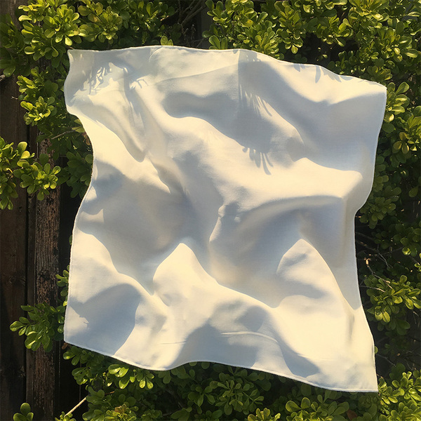 纯白棉方巾小扎染蜡染草木染植物染蓝染diy活动教学 新品促销