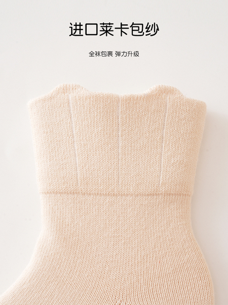 JQ婧麒宝宝袜子春秋新生儿无骨中筒袜胖宝宝不勒腿婴儿袜儿童棉袜 — 5