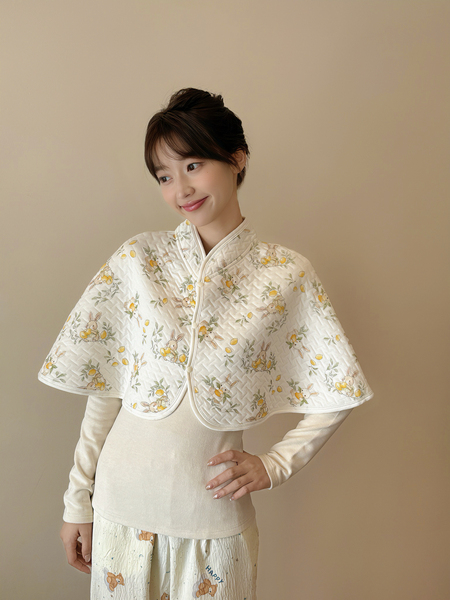 JQ婧麒空气棉月子披肩孕妇护肩纯棉空调房防寒哺乳斗篷产后喂奶秋 — 5