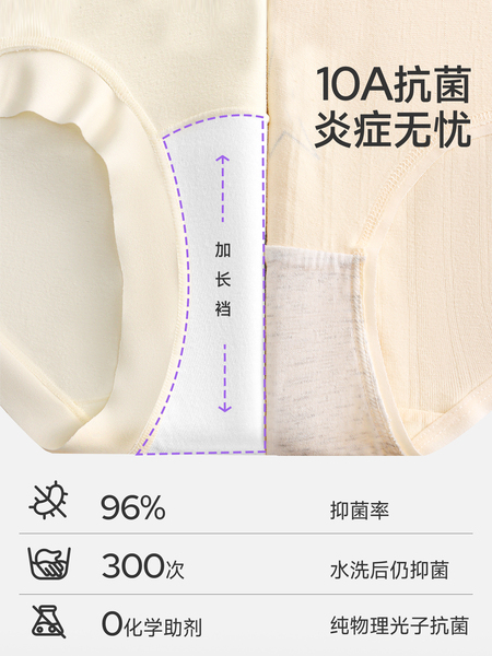 JQ婧麒孕妇内裤纯棉加长底裆孕期孕晚期透气高腰托腹抑菌大码专用 — 3