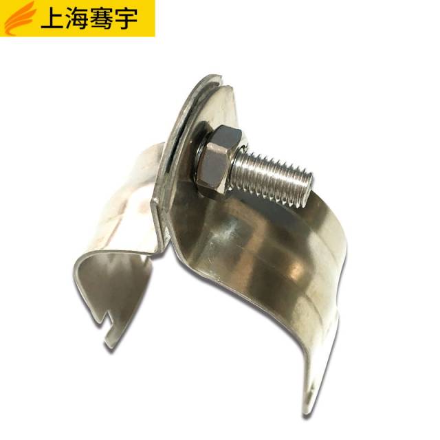 C-type steel P-type card galvanized wire pipe clamp accessories P-type tube bundle P-type tube clamp P-type hoop connecting parts Steel tube clamp