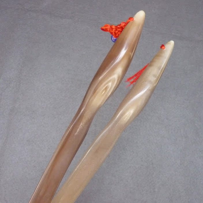 무료 배송 공장 직접 판매 순수한 손으로 광택 전체 흰색 버팔로 경적 구둣주걱 흰색 구둣주걱 길이 30-34 CM