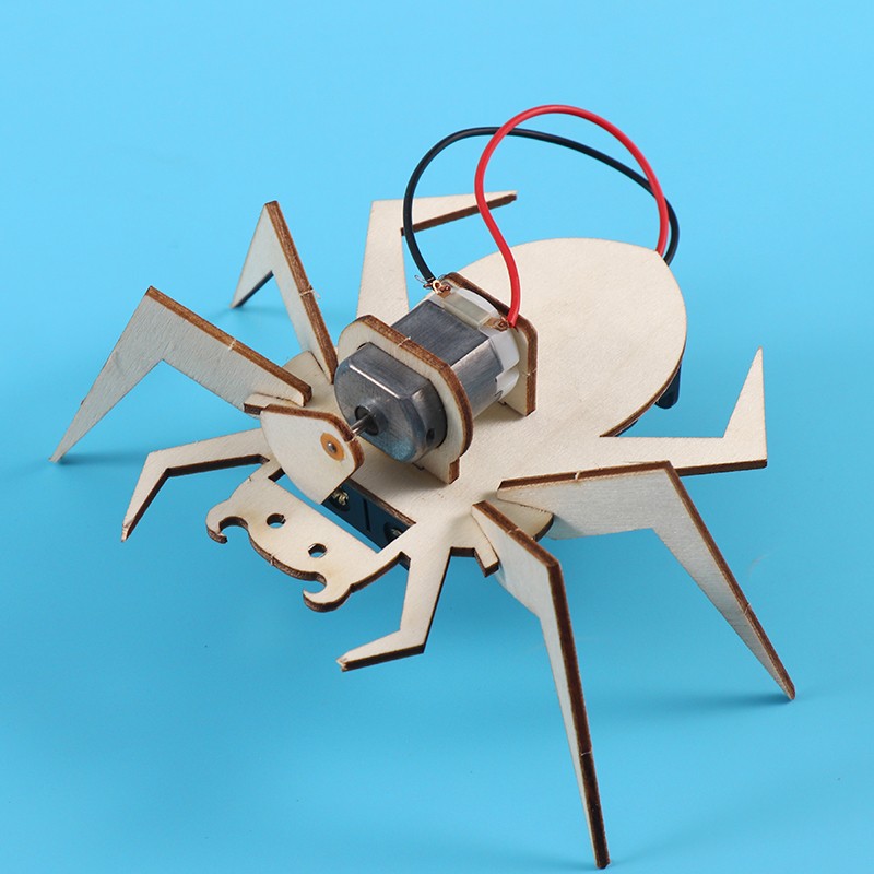 거미 로봇 DIY 기술 소규모 생산 발명 전기 크롤링 과학 교육 보조 조립 재료