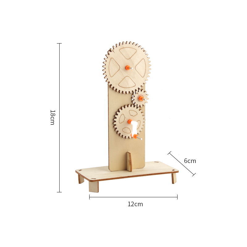 기어 트리플 링키지 유치원 DIY 기술 소규모 생산 인기 과학 기계 장난감 교육 보조 조립 전송 작은 실험