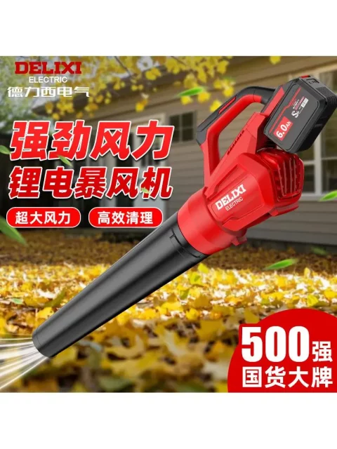 Delixi rechargeable blower powerful hair dryer high-power industrial electric storm gun blowing snow and dust removal