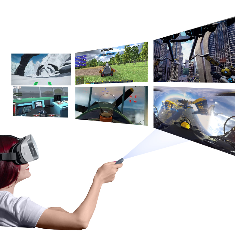 VR 스키|도심 로밍 시스템 체성감각 게임기|전자게임기 VR 게임 소프트웨어 맞춤형 개발