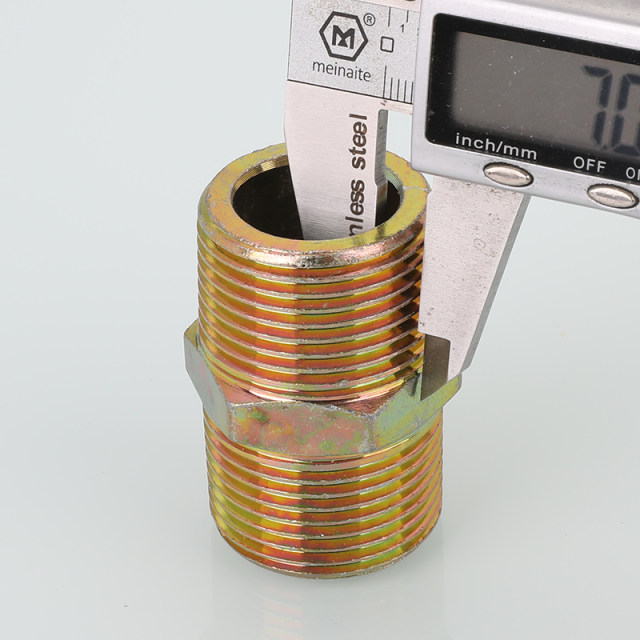 Hydraulic high-pressure oil pipe joints ink cone thread transition wire through 4 minutes 6 minutes 1 inch A-shaped mouth flat mouth
