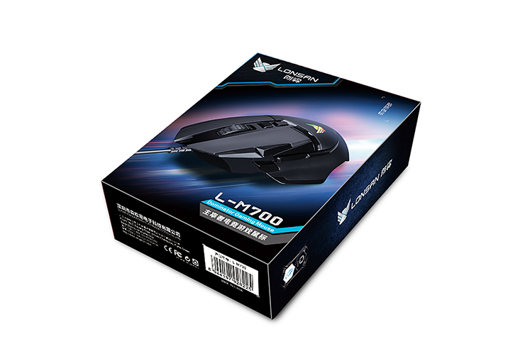 LANGSON L-M700 유선 마우스 E-스포츠 게임 마우스 발광 게임 치킨 마우스