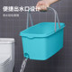 Pullwheel washing mop bucket rectangular household sponge mop bucket drain washing mop basin plastic mop bucket storage