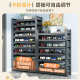Household door floor-standing steel shoe rack simple entrance door rear shoe cabinet storage artifact multi-layer iron art exhibition