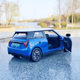 Colorful Perforation 1 28 BMW Mini Cooper alloy car model with charging pile sound and light toys