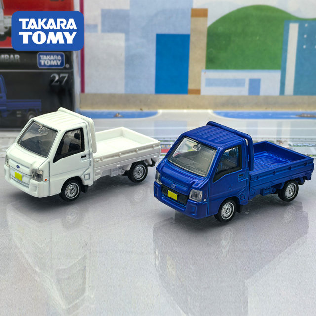 TOMY/多美卡仿真合金小汽车旗舰版黑盒TP27号斯巴鲁小卡车948469