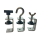 Stainless steel tiger clip opening 20-100 square U-shaped clip fixture hand-twisted plum blossom head vinyl pad I-shaped steel
