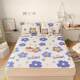 Summer ice silk latex mat three-piece set sheets folding dormitory student single washable household air conditioning mat