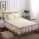 2021 new European summer lace yarn bed skirt single piece bed cover lace sheet Simmons protective cover