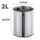 Stainless steel trash can kitchen living room household uncovered rotary storage barrel round barrel desktop multi-function storage barrel