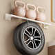Towel rack without punching toilet wall-mounted bathroom towel hanging rod storage rack toilet storage rack cream