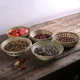Bamboo woven fruit basket dried fruit plate bamboo basket household fruit plate steamed bun basket desktop snack basket pastry round storage basket