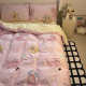 Cute fish cat pure cotton four-piece set of cotton girl heart cartoon quilt cover bed sheet dormitory three-piece set of bedding