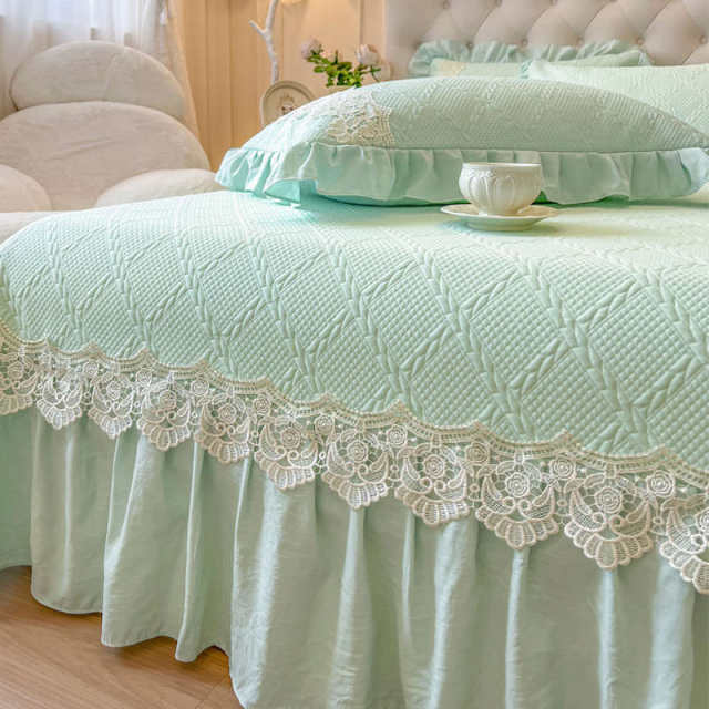 High-end Class A ice silk cool mat bed sheet cover skirt three-piece set cool Doudou air conditioning mat summer 2025 new model