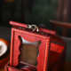 New Chinese retro cosmetic storage box with dressing mirror Chinese style wedding decoration small wooden box necklace jewelry box