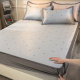 2024 new ice silk mat three-piece set of bed covers, cool mats, bed sheets, summer cool mats, kang mats, air conditioning soft mats