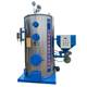 How many square meters can a 0.7-ton biomass pellet atmospheric hot water boiler carry?