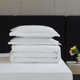Five-star hotel four-piece set hotel bedding linen pure white quilt cover bed sheet quilt core bed cover three-piece set