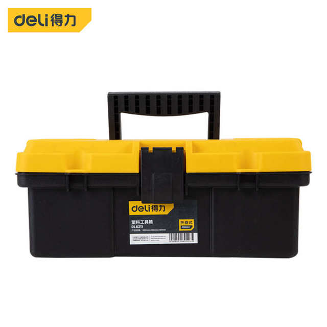 Deli tool box hardware household storage box portable art storage box multi-function hardware tools**