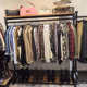 Double-layer clothing hanger floor-standing hood rack with wheels to store adjustable height and low room children's clothing rack