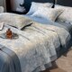 Light luxury silk air conditioning quilt sheets four-piece set summer cool single double ice silk summer cool quilt thin quilt machine washable