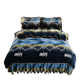 Jiangsu Nantong Home Textile Milk Fleece Four-piece Set Warm Winter Coral Fleece Bedsheet Thickened Quilt Cover Flannel Skirt Style