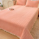 Milk velvet bed cover 2025 new winter crystal velvet tatami plush sheet kang single three-piece set kang cover