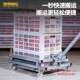 Turnover box handling truck manual egg basket push cart vegetable aquatic basket special truck forklift plastic basket tool truck