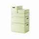 Kitchen cabinet storage storage box debris thickened K basket plastic finishing box storage white rectangular basket finishing