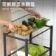 Kitchen storage rack floor-standing multi-layer pot oven microwave storage rack multi-functional vegetable basket vegetable storage rack