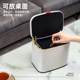 Stainless steel trash can kitchen hanging cabinet door toilet bathroom wall-mounted household storage barrel desktop with cover