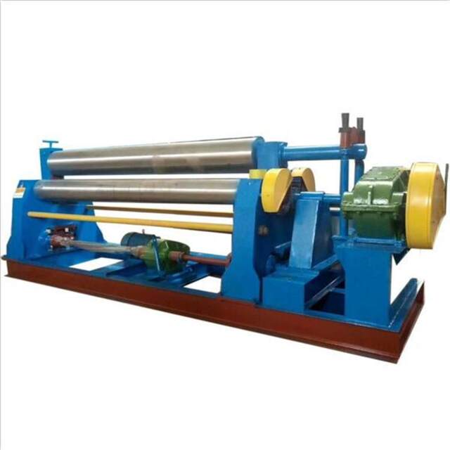 Semi-automatic plate rolling machine manual tube rolling machine small stainless steel round rolling machine mechanical electric three-roller rolling machine