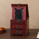 Palace style retro wood jewelry box classic old large capacity multi-layer jewelry storage box for girls wedding gifts