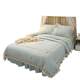 French silk four-piece set bedspread bed skirt quilt cover can fix bed sheet girl heart silky smooth kit bedding