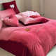 Ins Winter Warm Gradient Color Milk Fleece Duvet Cover Baby Fleece Double Bed Sheet Red Wedding Four-Piece Set