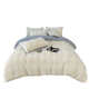 Sera Rabbit Plush Four-Piece Set Milk Fleece Duvet Cover Thickened Warm Winter Bedding Simple Solid Color Bedding Sheet