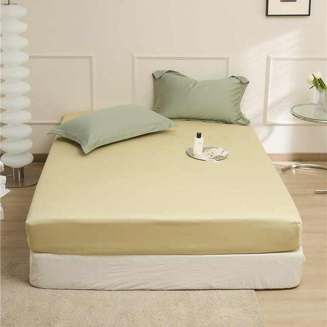Full cotton single bed sheet solid color simple cover item Mattress protective cover Double single person